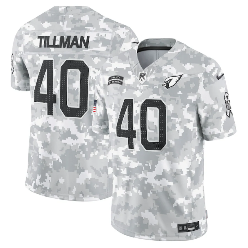 Men's Arizona Cardinals Pat Tillman #40 Arctic Camo 2024 Salute to Service Retired Limited Jersey